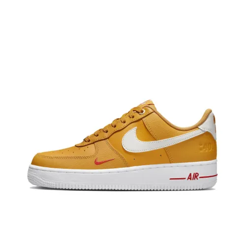 Nike Air FORCE 1 '07 SE Low Топ Скейтборд Кроссовки Женские Оранжевый Желтый