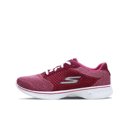 Skechers Go Walk 4 Low Топ Повседневная обувь Женская Сливовый Красный
