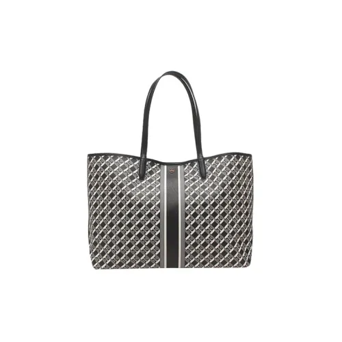 TORY BURCH Perry Кожа Тоут Сумка Сумка для покупок Сумка Сумка через плечо Женская Черная Многоцветная