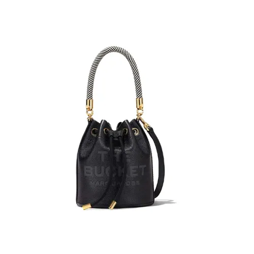 MARC JACOBS Full GRAIN LEATHER Сумка-ведро Портативная сумка через плечо Сумка через плечо Женская Черная