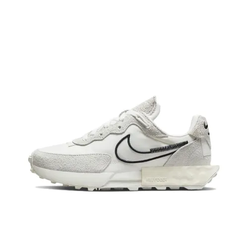 nike Fontanka Waffle Shock Absorbers Slip Resistant Abrasion Resistant Low Top Повседневные Беговые кроссовки Женские Бежевые