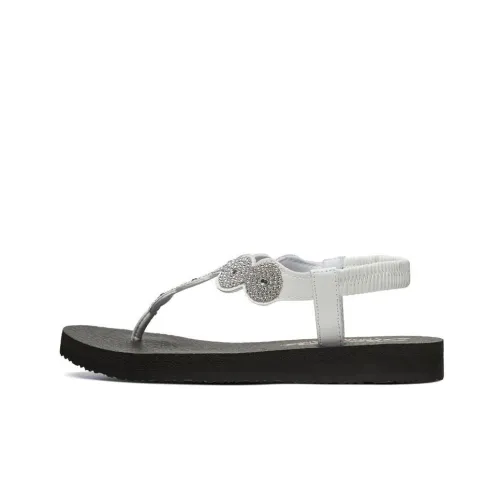 Skechers Meditation One Ремешок Сандалии Женские Белые