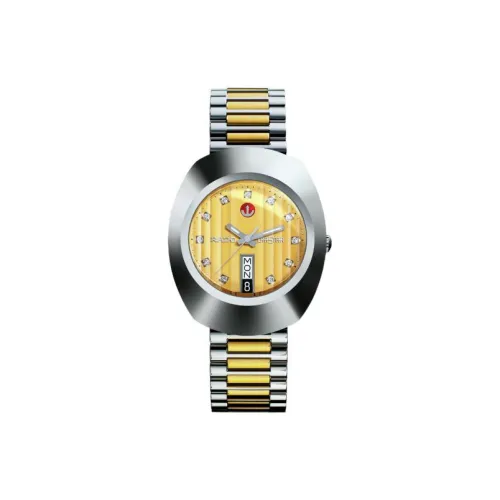 RADO Inaugural Series Автоматический Механический Механизм Женские Часы 35 мм Золотой Циферблат