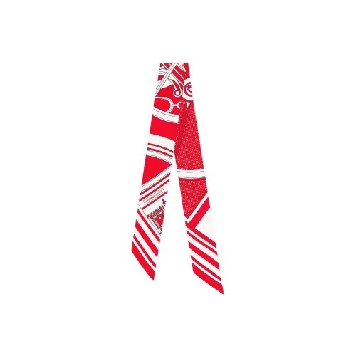 HERMES Шелковые шарфы Красный Женские