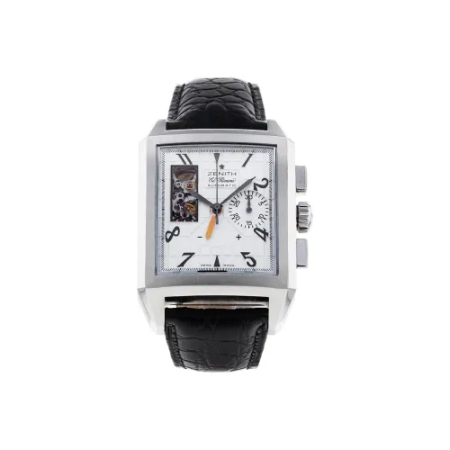 Zenith Автоматический Механический Механизм Мужские Часы 48mm*34mm Белый