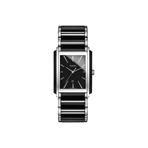 RADO Precision Ceramics Collection Кварцевый механизм Мужские часы Часы 31*41,1 мм Черный циферблат