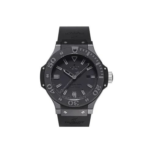 HUBLOT Автоматический Механический Часы Мужские Часы 48 мм Черный Циферблат Резиновый Ремешок