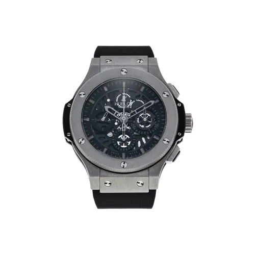 HUBLOT Автоматический Механический Часы Мужские 44 мм Черный Циферблат Титановые Обложки Часов Резиновый Ремешок