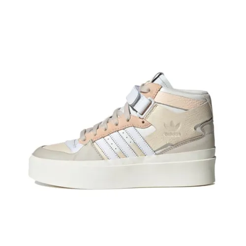 Adidas Originals FORUM Bonega MID визуально увеличивает рост MID Топ Кроссовки для скейтбординга Женские Экрю