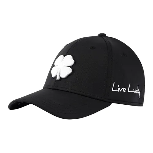 Черный клевер, полиэстер, кепки, черный, мужской