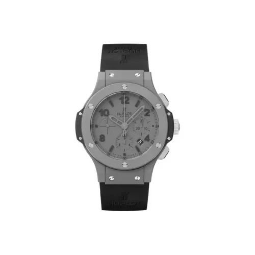 HUBLOT Автоматический Механический Часы Мужские 44 мм Черный Циферблат Резиновый Ремешок 301.AI.460.RX