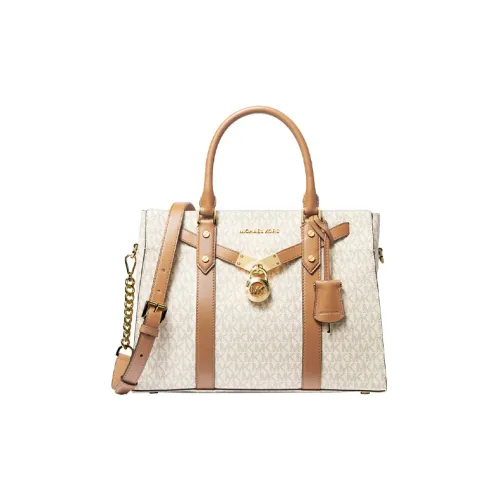 MICHAEL KORS Nouveau Hamilton Кожа Доска Сумка через плечо Сумка Большая Женская Ванильный Белый