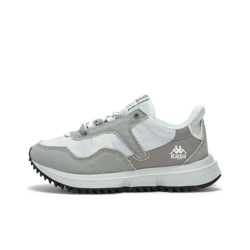 KAPPA Амортизаторы Shock Slip-resistant Abrasion-resistant Низкий Топ Тренировочные Беговые кроссовки Унисекс Серый Белый