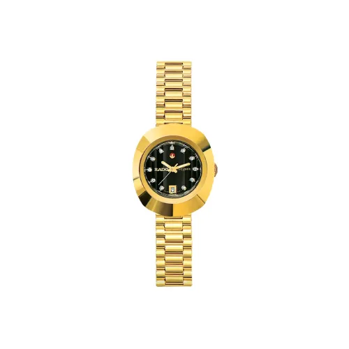 RADO Автоматический Механический Movement Женские Часы Diamond Star Founder Collection 27,3mm*10,7mm Черные