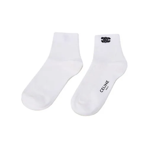 CELINE Экрю 1 шт Женские носки