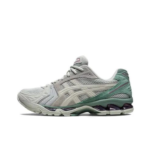 Asics Gel Kayano 14 Low Топ Беговые кроссовки Унисекс Зеленый