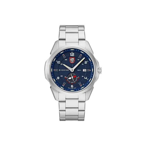 LUMINOX Кварцевый механизм Мужские часы Часы 42 мм Синий циферблат Корпус из нержавеющей стали Ремешок из нержавеющей стали