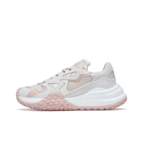 Пепельные низкие кеды с белым, серым и розовым, женские