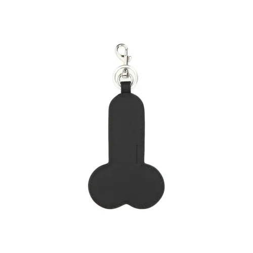 JW Anderson Телячья кожа Брелок Мужской Черный Белый