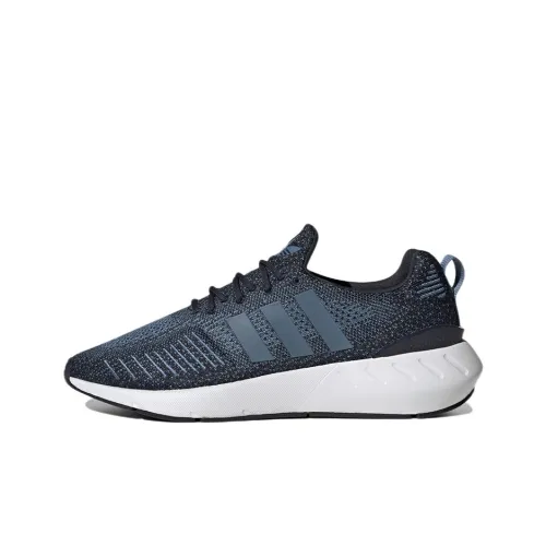 Adidas Originals Swift Run 22 Slip-resistant Abrasion-resistant Breathable Low-Top Running Shoes Unisex Blue White Adidas Originals Swift Run 22 Противоскользящие Устойчивые к истиранию Дышащие Низкие Беговые Кроссовки Унисекс Синий Белый