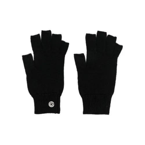 RICK OWENS Вязаные перчатки, черные, унисекс