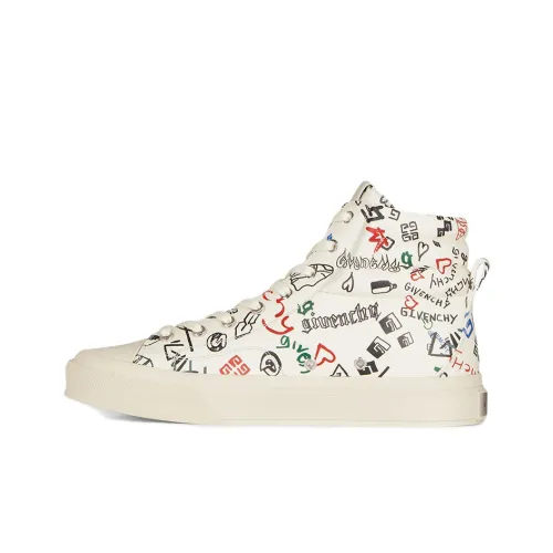 Givenchy CityCity High Топ Скейтборд Кроссовки Мужские Белые