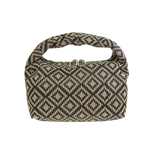 Furla Имбирный Полиэстер Хобо Сумка Сумка Маленькая Женская Черная Коричневая