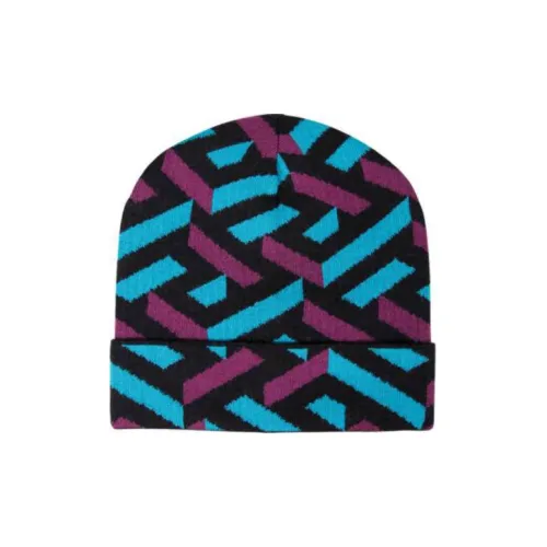 VERSACE Вязаные шапки многоцветные унисекс
