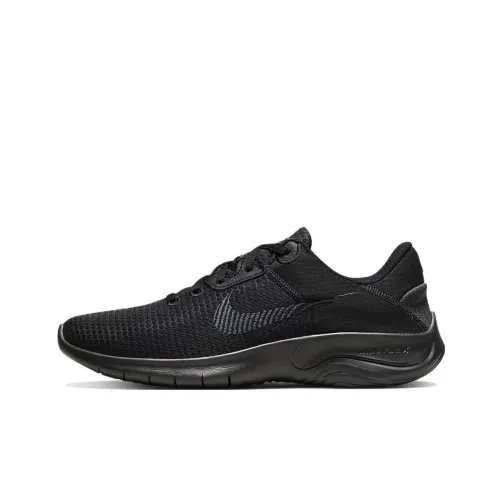 Nike Flex Experience Run 11 Амортизаторы Slip-resistant Abrasion-resistant Низкий топ Беговые кроссовки Женские Черный