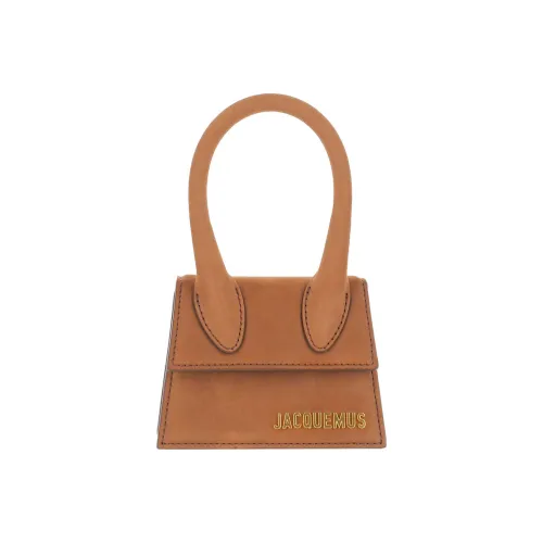 Jacquemus Замша с кожаными вставками одно плечо сумка мини женская коричневый