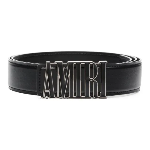 AMIRI Кожаные ремни, черный, унисекс