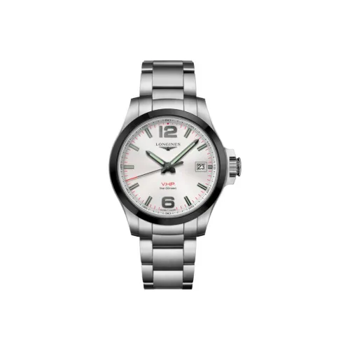 LONGINES Comcast Collection Кварцевый механизм Мужские часы Серебристый циферблат Корпус из нержавеющей стали Ремешок из нержавеющей стали