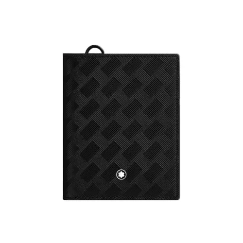 MONTBLANC Кошелек из крупнозернистой коровьей кожи Мужской Черный