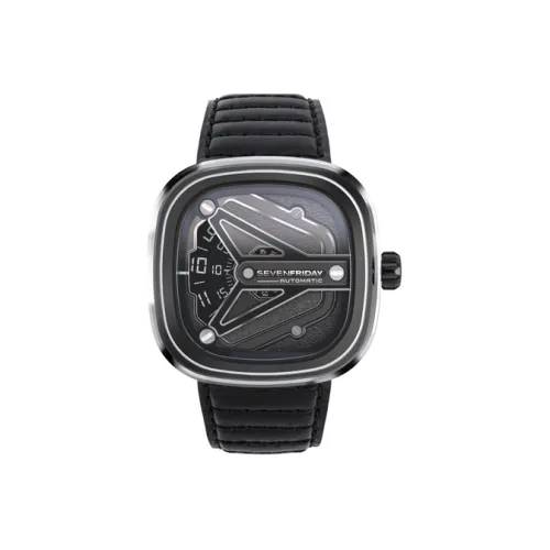 SEVENFRIDAY Автоматический Механический Часы для мужчин, 47,6мм*47мм*15мм, Черный