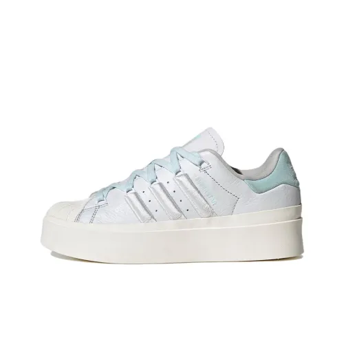 Adidas Originals SUPERSTAR SST Bonega Abrasion Resistant MID Скейтборд Кроссовки Унисекс Белый Синий