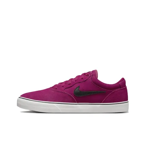 Nike SB Chron 2 Slip-resistant Abrasion-resistant Breathable Low-Top Skateboard Shoes Unisex Pink Purple