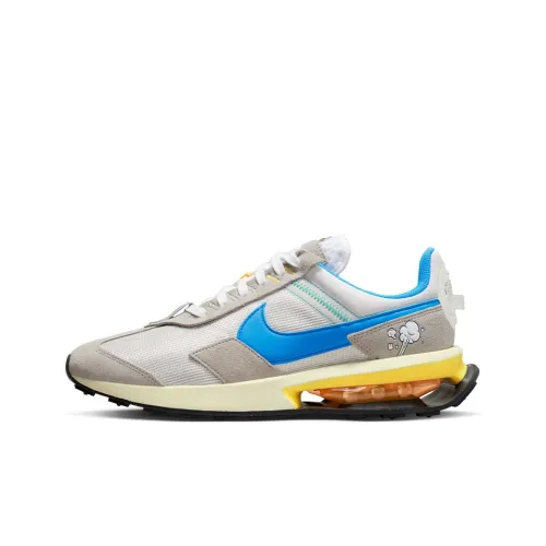Nike Air Max Pre Day Устойчивый к истиранию Низкий Топ Повседневная обувь Унисекс Серый Синий