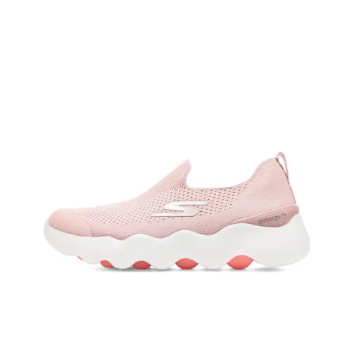 Skechers Go Walk Massage Fit Низкий Топ Повседневная Обувь Женская Светло-Розовая