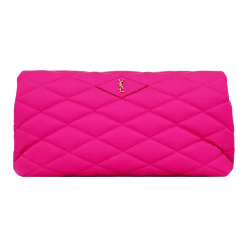 SAINT LAURENT Sade series Вискоза Sealed Клатч Сумка Женская Plum Red