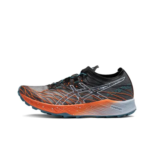 Asics Fujispeed Low Топ Беговые кроссовки Женские Черный и оранжевый