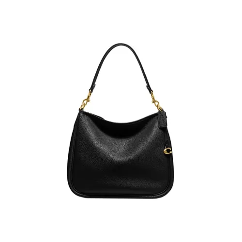 COACH Cary Pebble Кожа Сумка через плечо Женская Черная