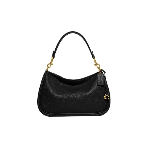 COACH Cary Кожа Сумка через плечо Большая Женская Черная
