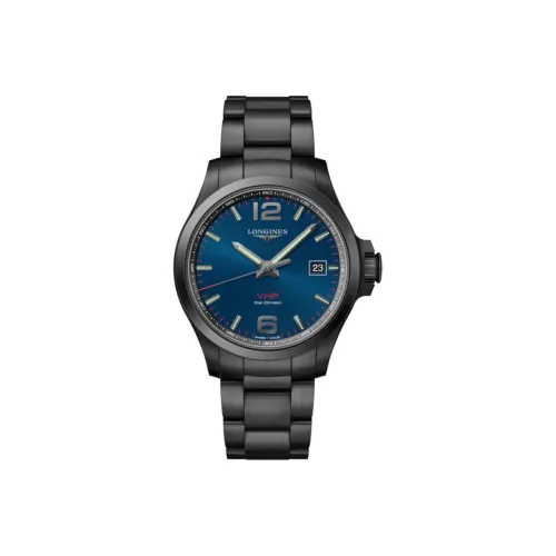 LONGINES Comcast Collection Кварцевый механизм Мужские часы 43 мм Синий циферблат Стальной корпус Часы Стальной ремешок