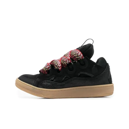 Lanvin Curb Low Топ Стильные Скейтбординги Мужской Черный