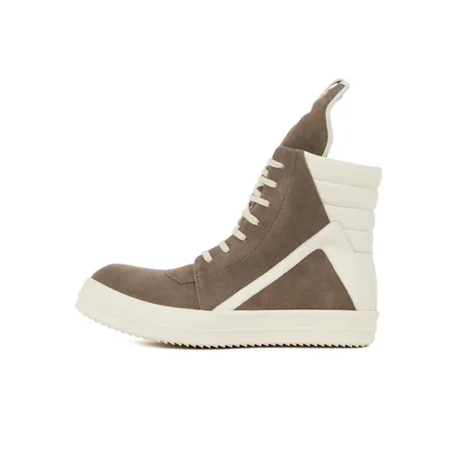 RICK OWENS совместный бренд RO Strobe High Топ Стильные Скейтбординги Мужской Белый Серый