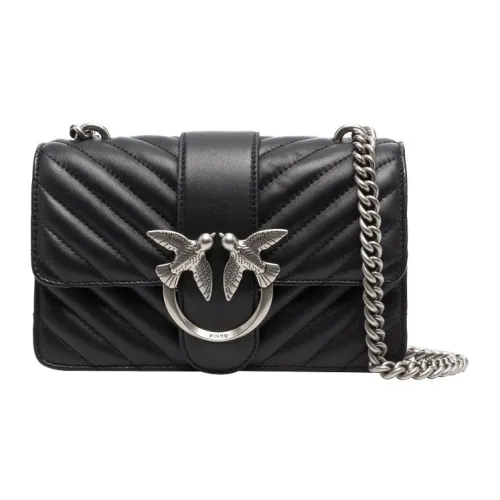PINKO Кожа Swallow Сумка Сумка через плечо Сумка на плечо Женская Черная