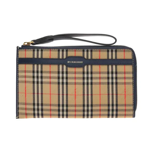 Burberry Винтаж Хлопок Сумка для документов Сумка Клатч Стандартный Мужской Архивный Бежевый