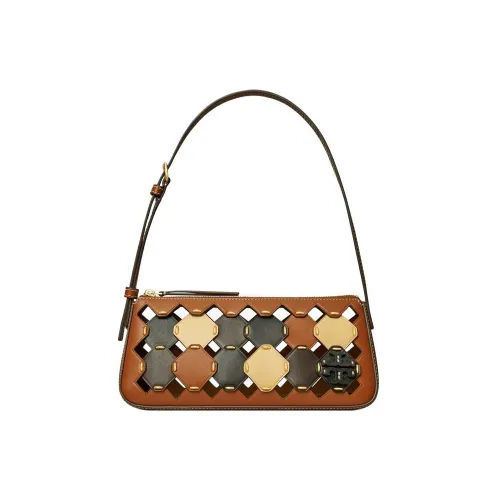 Tory Burch McGraw Кожа Плечевая сумка сумка через плечо обычная женская коричневая