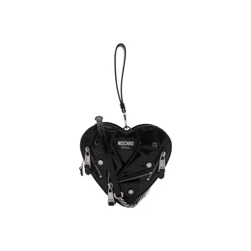 MOSCHINO Сумка через плечо из кожи женская черная