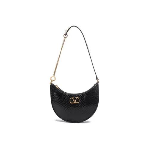 Valentino Vlogo Кожа Сумка через плечо Женская Черная
